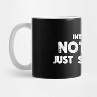 Not shy, just selective Mug